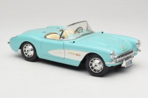 Chevrolet Corvette C1 Azul & Blanco Bburago 1:18 3024-M2 Metal - imagen 6 de 8