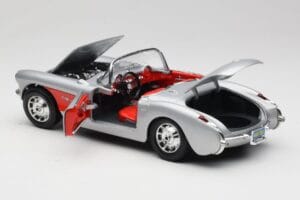 Chevrolet Corvette C1 Plata Bburago 1:18 3034 Metal - imagen 5 de 8