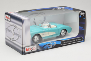 Chevrolet Corvette C1 Verde Menta Maisto 1:24 31275 Metal - imagen 2 de 3