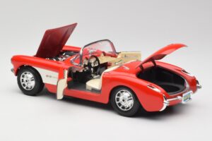 Chevrolet Corvette C1 Roadster Rojo Bburago 1:18 3024 Metal - imagen 5 de 8