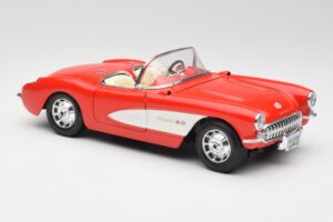 Chevrolet Corvette C1 Roadster Rojo Bburago 1:18 3024 Metal - imagen 6 de 8