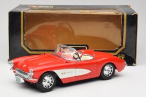 Chevrolet Corvette C1 Roadster Rojo Bburago 1:18 3024 Metal - imagen 8 de 8