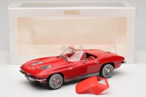Chevrolet Corvette C2 Sting Ray Descapotable Riverside Red Norev 1:18 189056 Metal - imagen 6 de 6