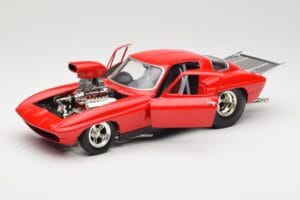 Chevrolet Corvette C3 Dragster Rojo Hot Wheels 1:18 29226 Metal - imagen 2 de 8