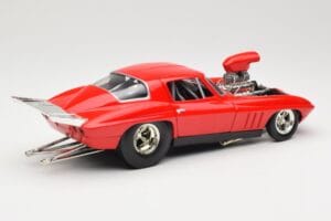 Chevrolet Corvette C3 Dragster Rojo Hot Wheels 1:18 29226 Metal - imagen 3 de 8