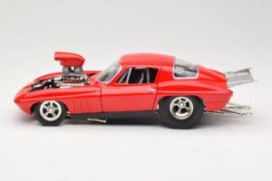 Chevrolet Corvette C3 Dragster Rojo Hot Wheels 1:18 29226 Metal - imagen 4 de 8