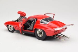 Chevrolet Corvette C3 Dragster Rojo Hot Wheels 1:18 29226 Metal - imagen 5 de 8