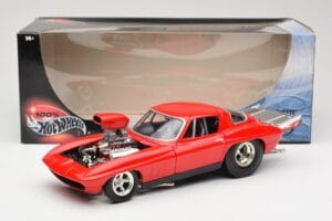 Chevrolet Corvette C3 Dragster Rojo Hot Wheels 1:18 29226 Metal - imagen 8 de 8