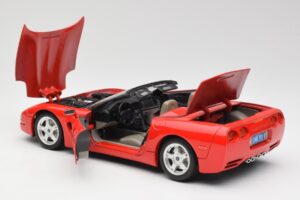 Chevrolet Corvette C5 Descapotable Rojo Bburago 1:18 3076 Metal - imagen 5 de 8