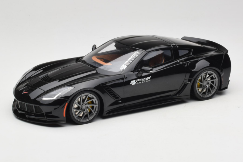 Chevrolet Corvette C7 Prior Design Negro GT Spirit 1:18 GT249 Resina