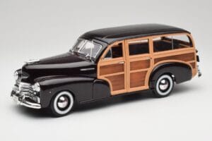 Chevrolet Fleetmaster Woody Negro & Wood Panels Maisto 1:18 43697545B Metal