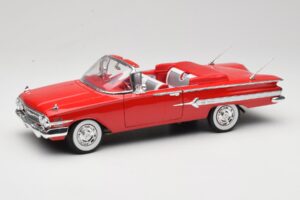Chevrolet Impala Descapotable Rojo Welly 1:18 9864W Metal