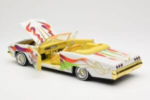 Chevrolet Impala Lowrider White Metallic Hot Wheels 1:18 27635 Metal - imagen 5 de 8