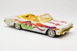 Chevrolet Impala Lowrider White Metallic Hot Wheels 1:18 27635 Metal - imagen 6 de 8