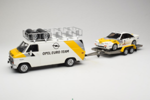Opel Manta 400 Group B Rally Tour de Corse 1984 Con Chevrolet G30 Furgoneta de Asistencia Otto 1:18 OT491 Resina - imagen 3 de 13