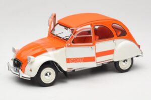 Citroen 2CV Spot Naranja & Blanco Solido 1:18 421183600 Metal - imagen 2 de 8