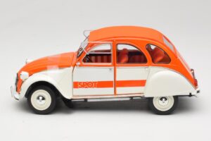 Citroen 2CV Spot Naranja & Blanco Solido 1:18 421183600 Metal - imagen 4 de 8