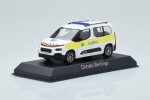 Citroen Berlingo Ambulance SAMU Blanco Amarillo Norev 1:43 155769 Metal - imagen 2 de 4