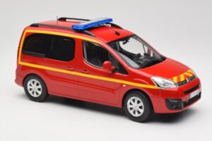 Citroen Berlingo II Pompiers Rojo Norev 1:18 181641 Metal - imagen 4 de 6