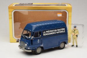Citroen Estafette Gendarmerie Azul Con Figura Norev 1:18 185165 Metal - imagen 6 de 6