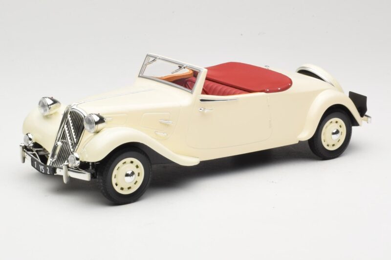 Citroen Traction Avant 11B Cabriolet Crema Norev 1:18 181440 Metal