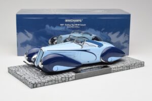 Delahaye Type 135-M Cabriolet Mullin Museum Minichamps 1:18 107116160 Metal - imagen 2 de 6