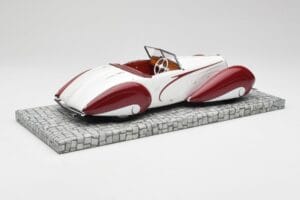 Delahaye Type 135 M Cabriolet Blanco Rojo Minichamps 1:18 107116161 Resina - imagen 2 de 6