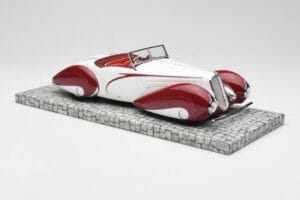 Delahaye Type 135 M Cabriolet Blanco Rojo Minichamps 1:18 107116161 Resina - imagen 4 de 6