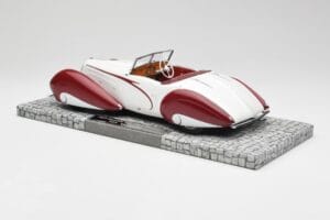Delahaye Type 135 M Cabriolet Blanco Rojo Minichamps 1:18 107116161 Resina - imagen 5 de 6