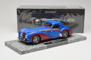 Delahaye Type 145 V12 Coupe Azul Rojo Minichamps 1:18 107116121 Resina - imagen 6 de 6