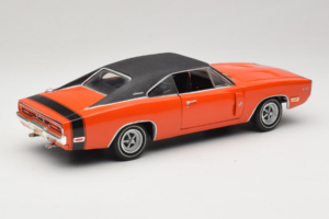 Dodge Charger R/T Naranja & Negro American Muscle 1:18 39314 Metal - imagen 3 de 8