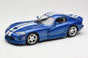 Dodge Viper GTS SR II Azul con Franjas Blancas Bburago 1:18 3330 Metal