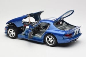 Dodge Viper GTS SR II Azul con Franjas Blancas Bburago 1:18 3330 Metal - imagen 5 de 8