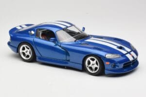 Dodge Viper GTS SR II Azul con Franjas Blancas Bburago 1:18 3330 Metal - imagen 6 de 8
