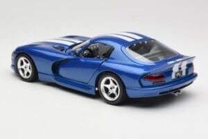 Dodge Viper GTS SR II Azul con Franjas Blancas Bburago 1:18 3330 Metal - imagen 7 de 8