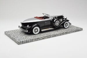 Duesenberg Model J Torpedo Disappearing Top Convertible Coupe Plata Negro Minichamps 1:18 107150431 Resina - imagen 2 de 6