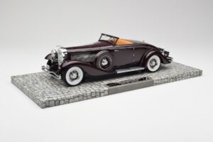 Duesenberg SJN Convertible Coupe Burdeos Minichamps 1:18 107150331 Metal