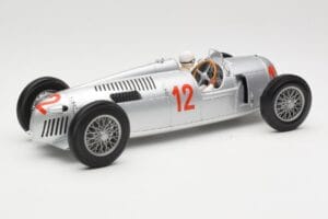 Auto Union Type C #12 H. Stuck Hungarian GP Budapest 1936 Minichamps 1:18 155361012 Metal - imagen 2 de 6