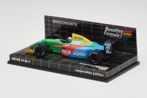 Benetton Ford B188 #19 A. Nannini Race Car 1988 Minichamps 1:43 400890119 Metal - imagen 3 de 4