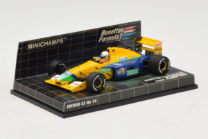 Benetton B191B Ford #20 M. Brundle Early Season F1 1992 Minichamps 1:43 400920120 Metal - imagen 2 de 5