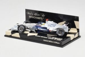 BMW Sauber F1.06 #16 N. Heidfeld Brazilian GP 2006 Minichamps 1:43 400060316 Metal - imagen 3 de 5