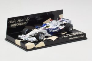 BMW Sauber F1.06 #10 N. Heidfeld Hungarian GP 3rd Place 2006 Minichamps 1:43 400060116 Metal - imagen 2 de 5