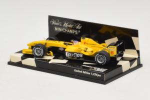 Jordan EJ14 Ford #19 T. Glock Jordan Ford F1 Team 2004 Minichamps 1:43 400040039 Metal - imagen 3 de 5