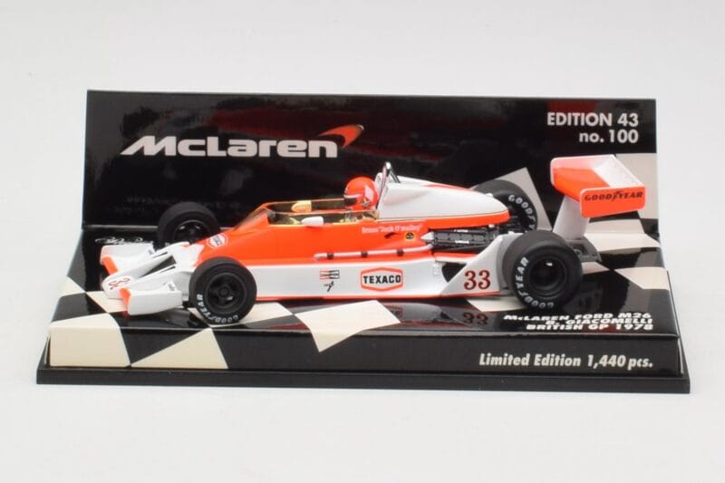 McLaren Ford M26 B. Giacomelli British GP 1978 Minichamps 1:43 530784333 Metal