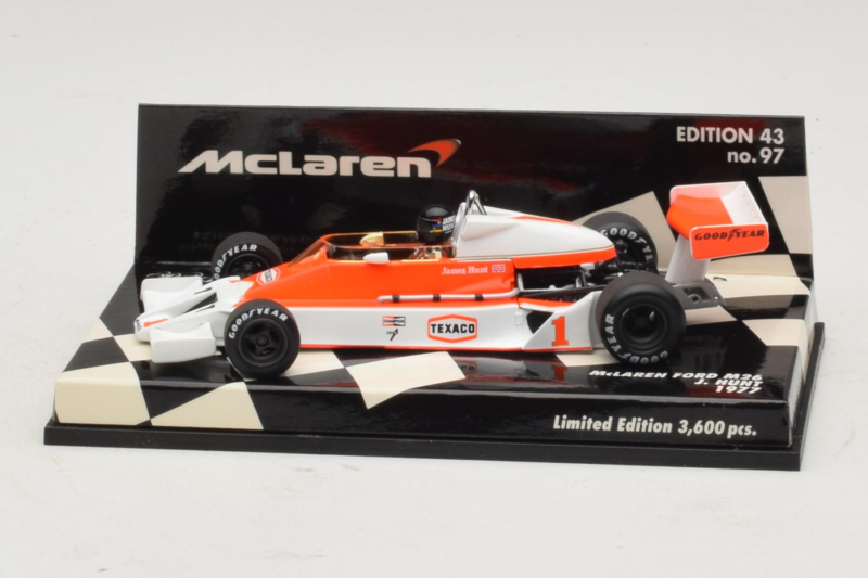 McLaren M26 Ford J. Hunt F1 1977 Minichamps 1:43 530774301 Metal