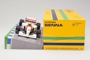McLaren Ford MP4/8 #8 A. Senna Winner Australian GP 1993 Minichamps 1:18 543933838 Metal - imagen 6 de 7