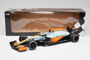 McLaren MCL35M #4 L. Norris Monaco GP 2021 Minichamps 1:18 530212404 Metal - imagen 6 de 7