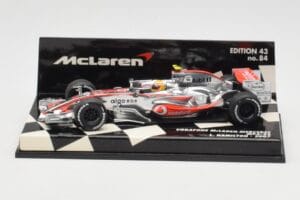McLaren Mercedes MP4-22 #2 L. Hamilton Race Car 2007 Minichamps 1:43 530074302 Metal