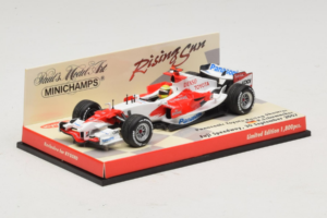 Panasonic Toyota Racing TF107 R. Schumacher F1 Showcar 2007 Minichamps 1:43 403070081 Metal - imagen 2 de 5