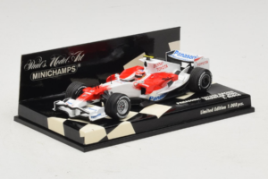 Toyota T. Glock Panasonic Toyota Racing Showcar F1 2008 Minichamps 1:43 400080082 Metal - imagen 2 de 5